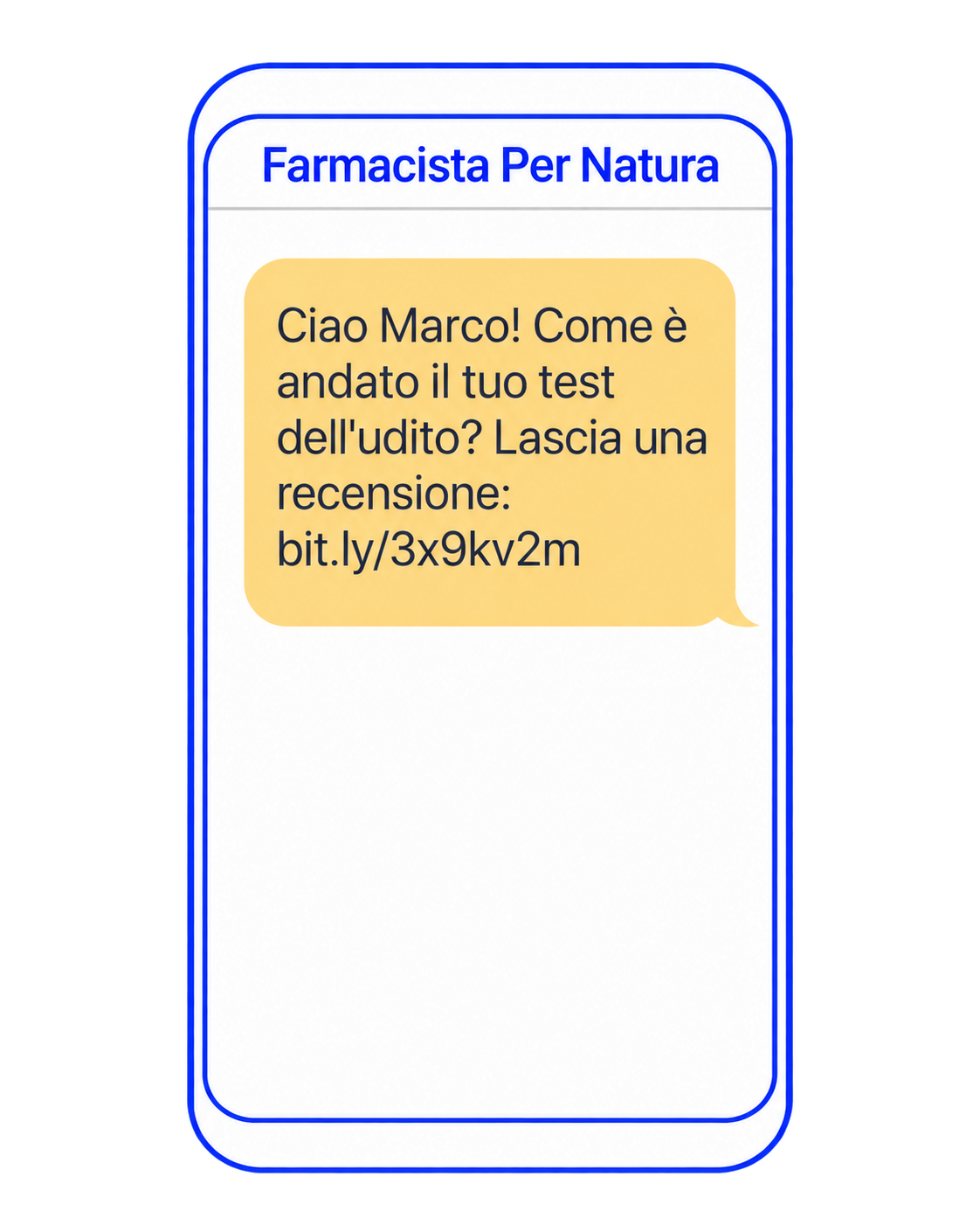 Richiesta recensione via SMS